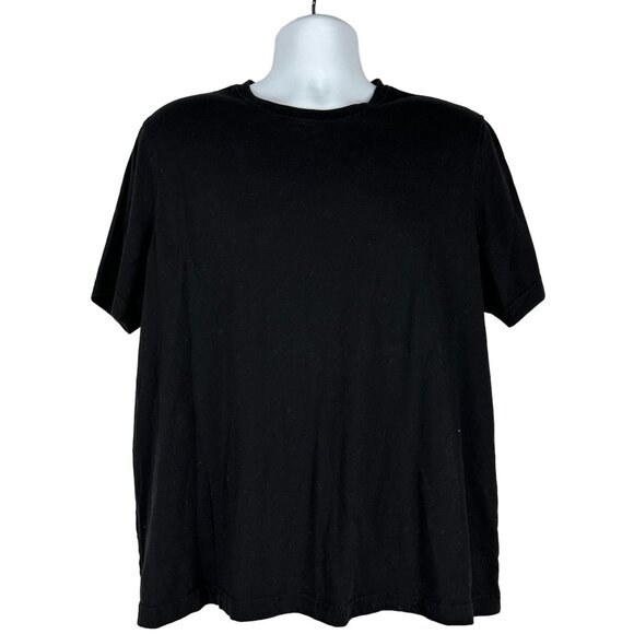 Croft & Barrow Men's Crew Neck Short Sleeved T-Shirt Size L Black - Picture 1 of 3